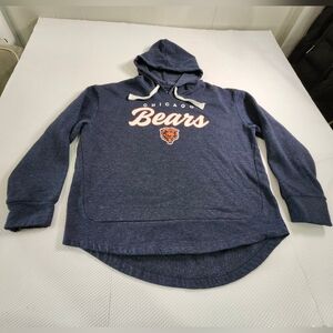 Women's Fanatics Heather Navy Chicago Bears Pullover Hoodie Size XL